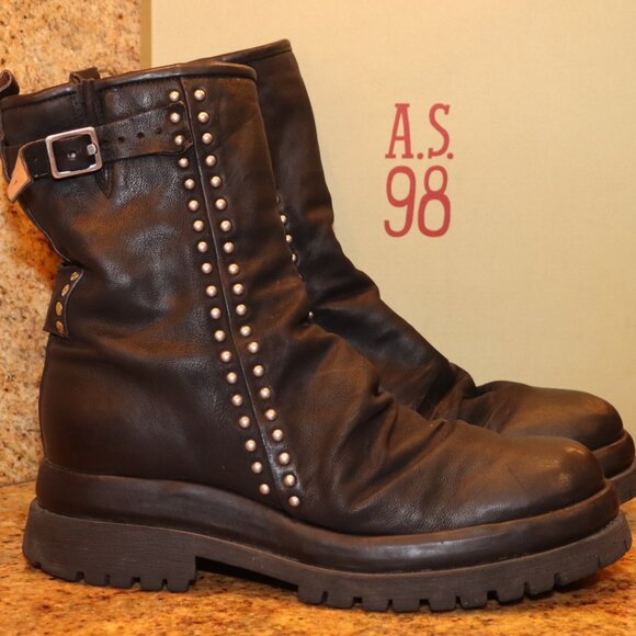 AS98 Duke Boots Size 41 Black - Picture 2 of 12
